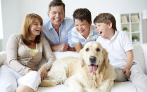 Family With Dog